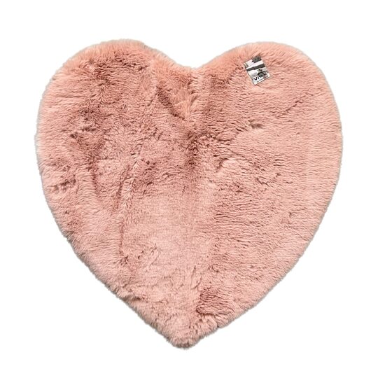 VIVA HOME mākslīgās kažokādas paklājs 75x75cm, sārts